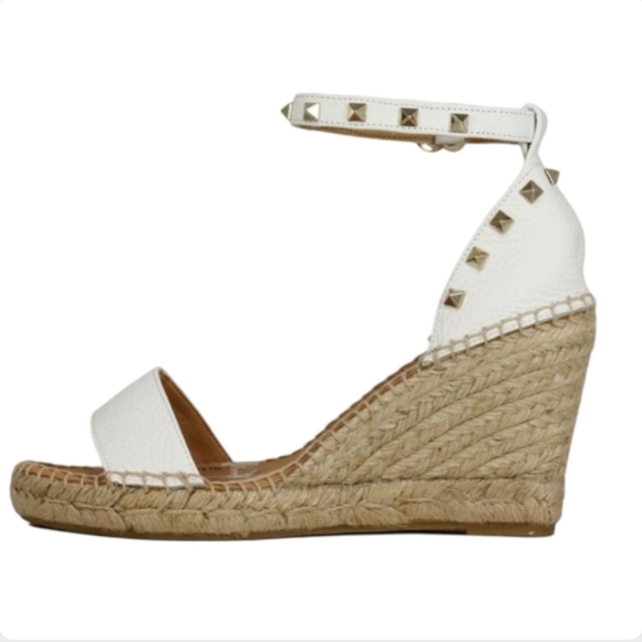 Anthropologie Maypol Nalino Studded Espadrille Wedges 40/9 EUC - Picture 1 of 8